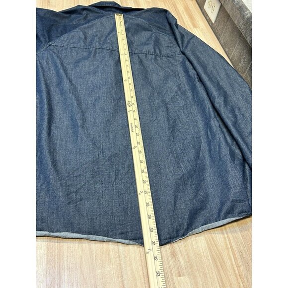 Toad & Co Mens Shirt Yonder Long Sleeve XXL Button Up Pocket Blue Men 2XL - Picture 12 of 13